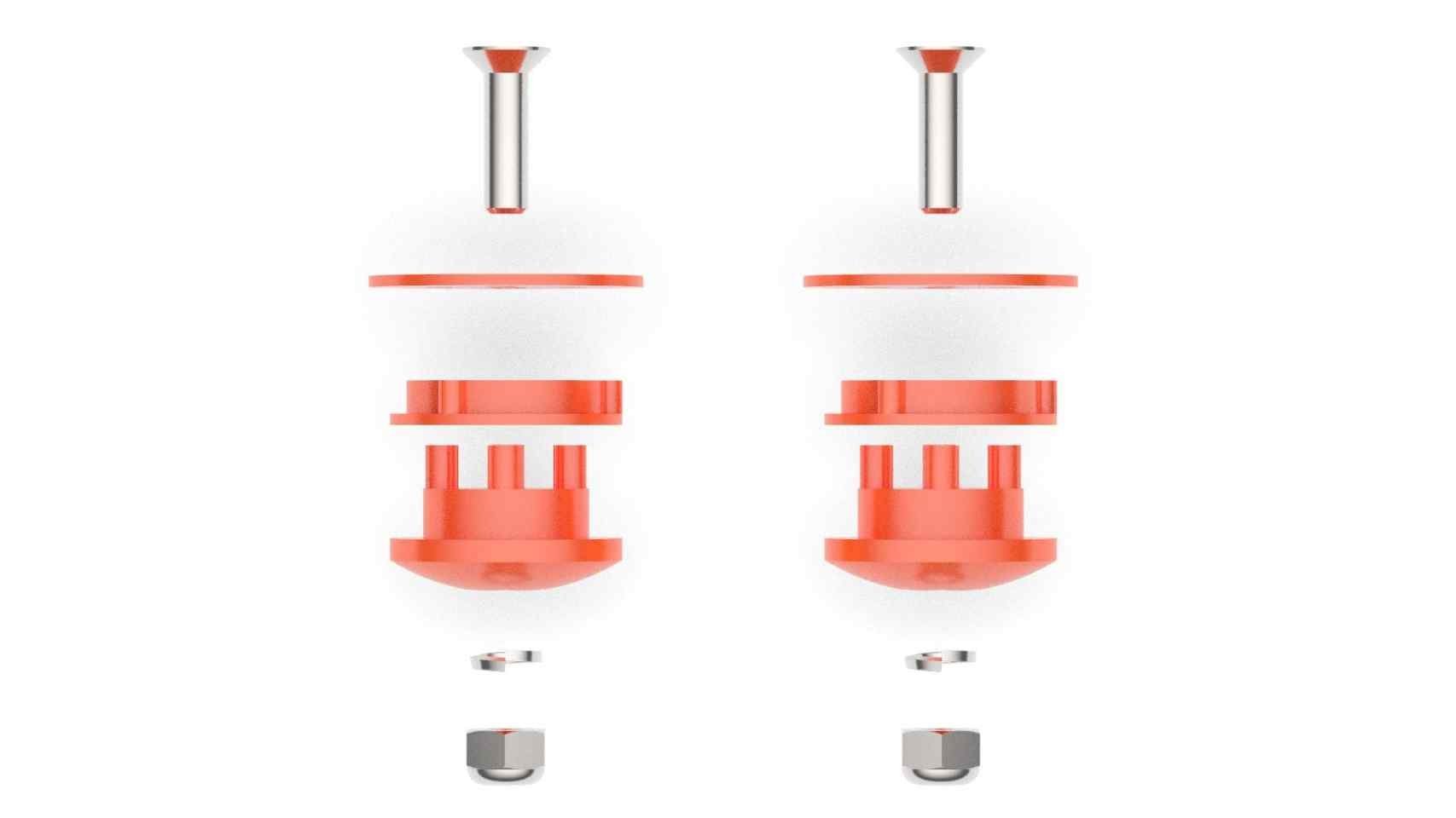 Ankle Joint Bearing Set Orange - Roll and Pole