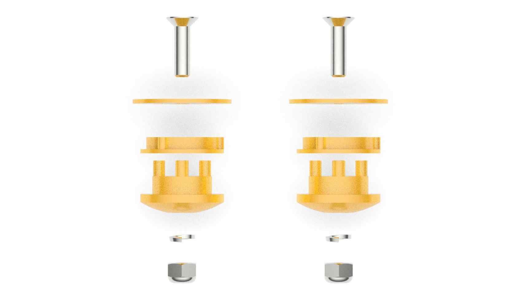 Ankle Joint Bearing Set Yellow - Roll and Pole