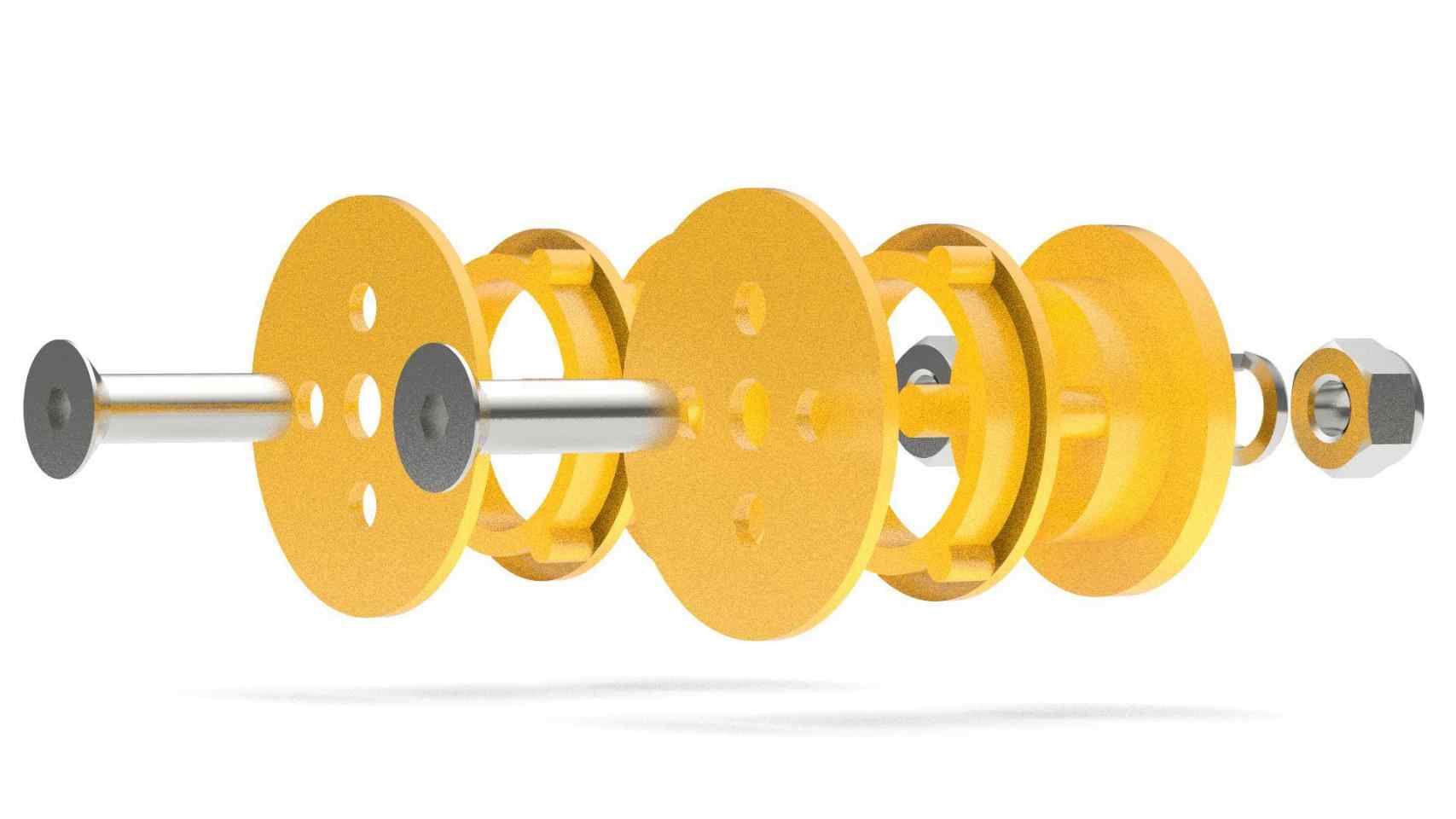 Ankle Joint Bearing Set Yellow - Roll and Pole