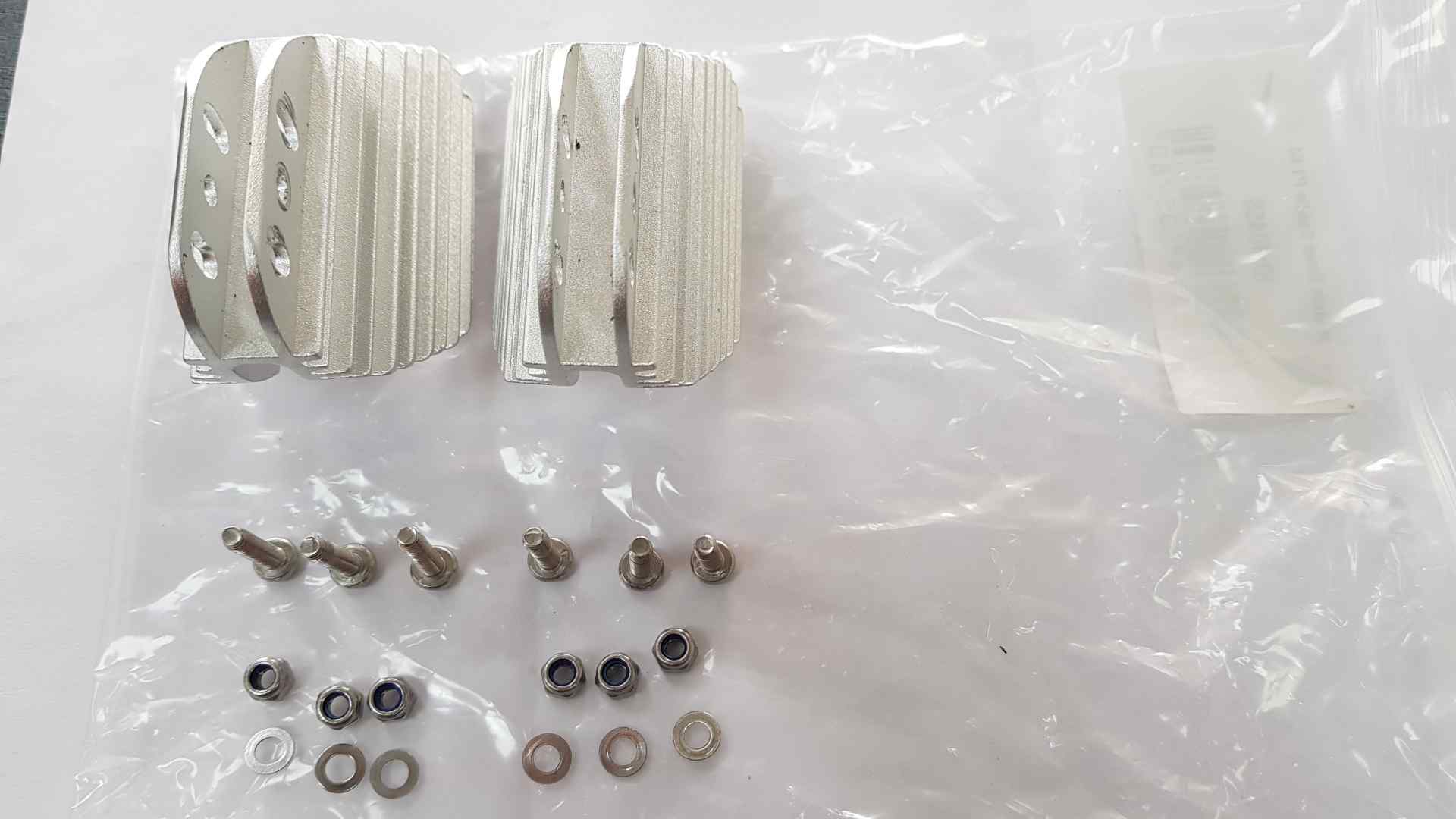 Brake Pad with cooling fins for 200mm Wheels - Roll and Pole