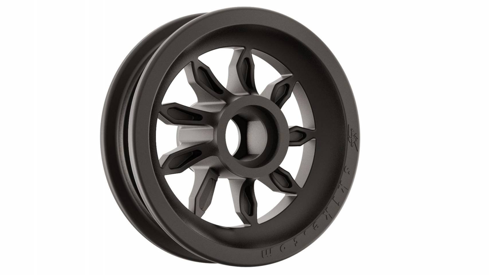 Rim 6 inch Black 9SB - Roll and Pole