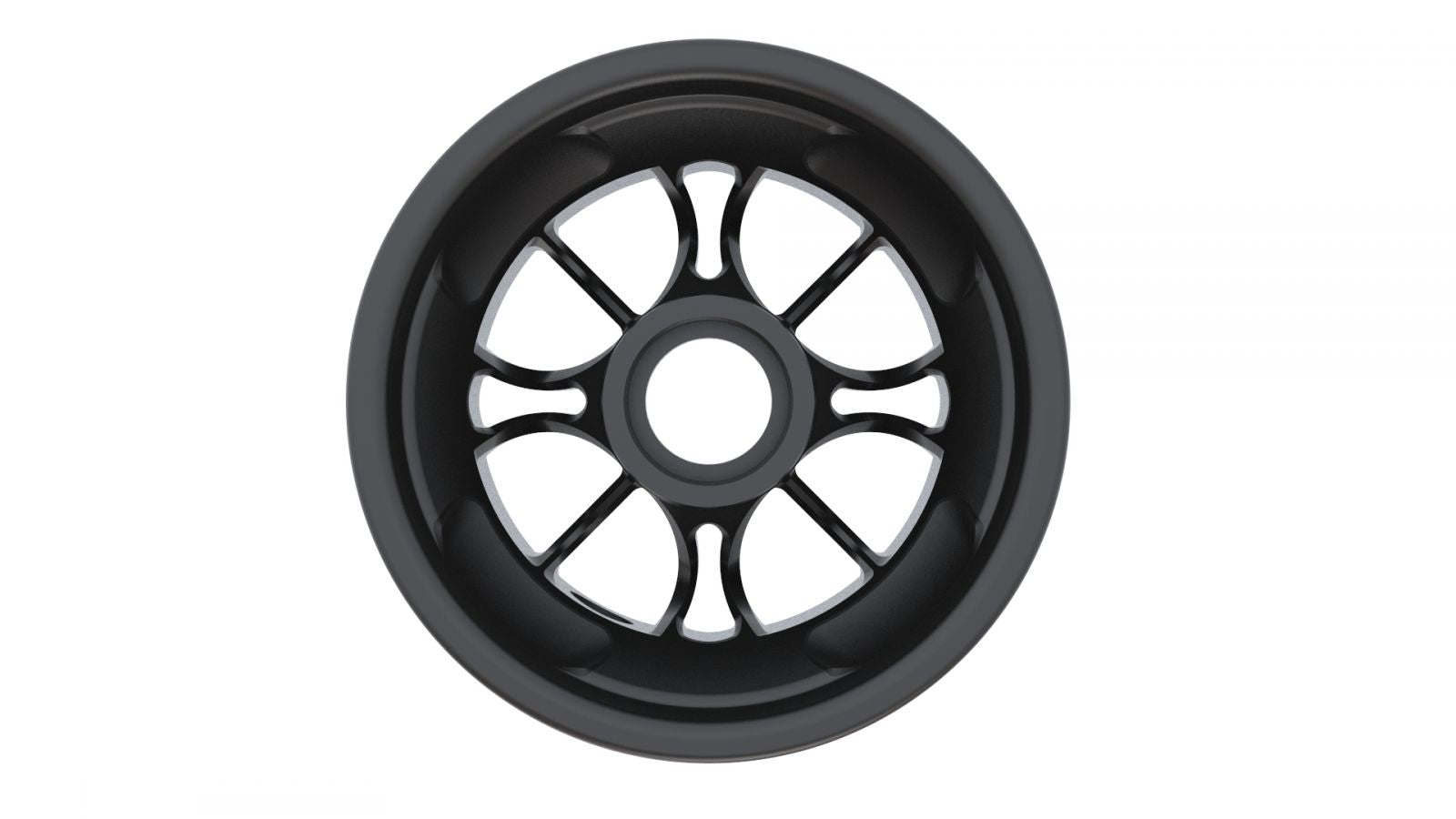 Rim 8 Inch Black 12SB - Roll and Pole