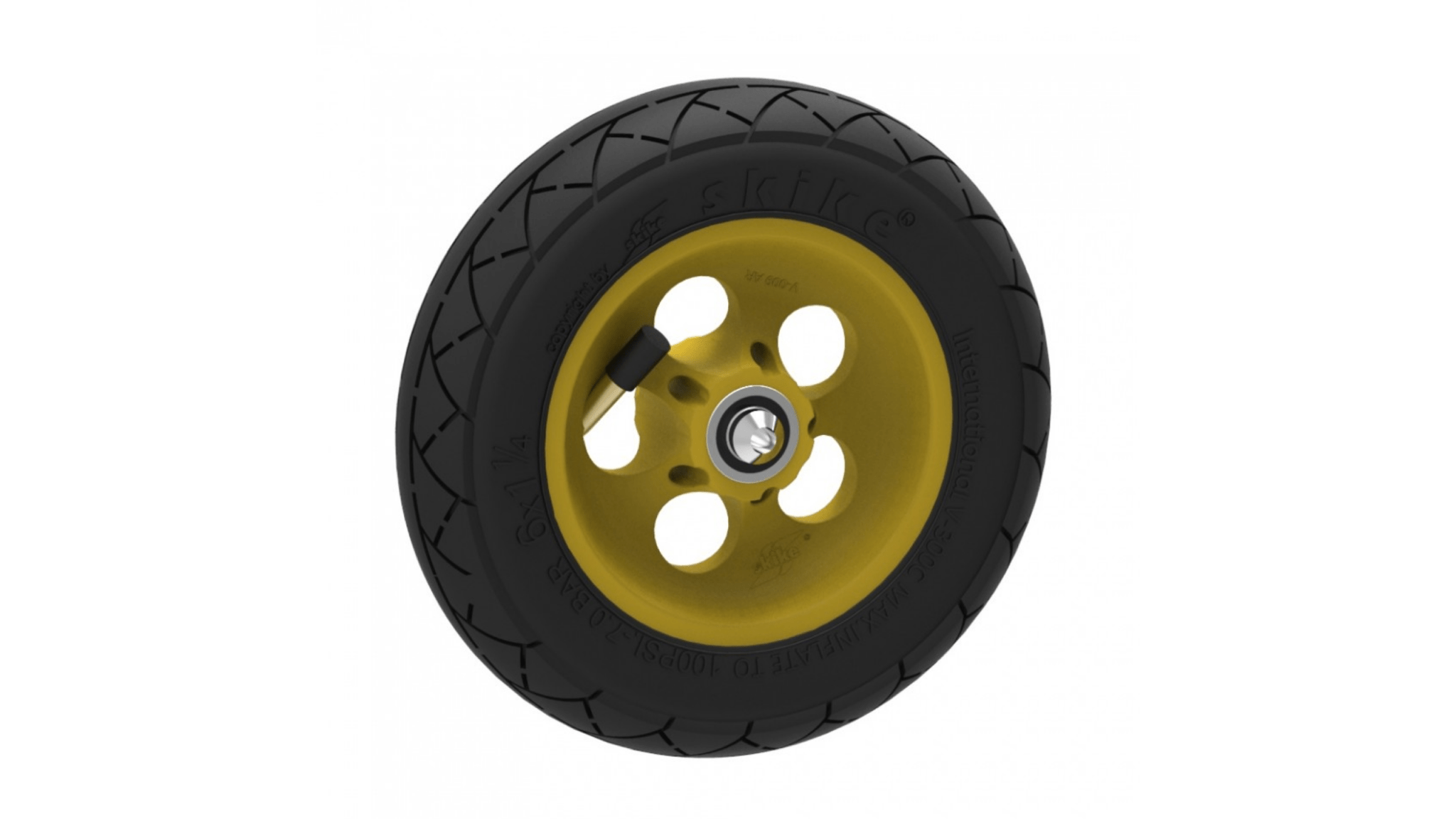 Wheel 6 Inch Yellow Classic Rim Innova - Roll and Pole