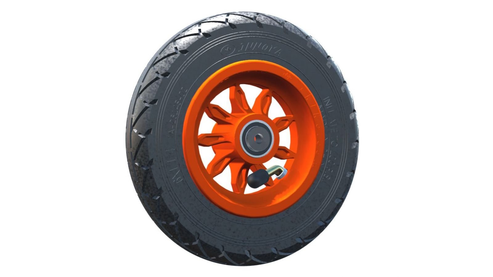 Wheel Orange 150mm/6in INNOVA 9SO - IN - Roll and Pole