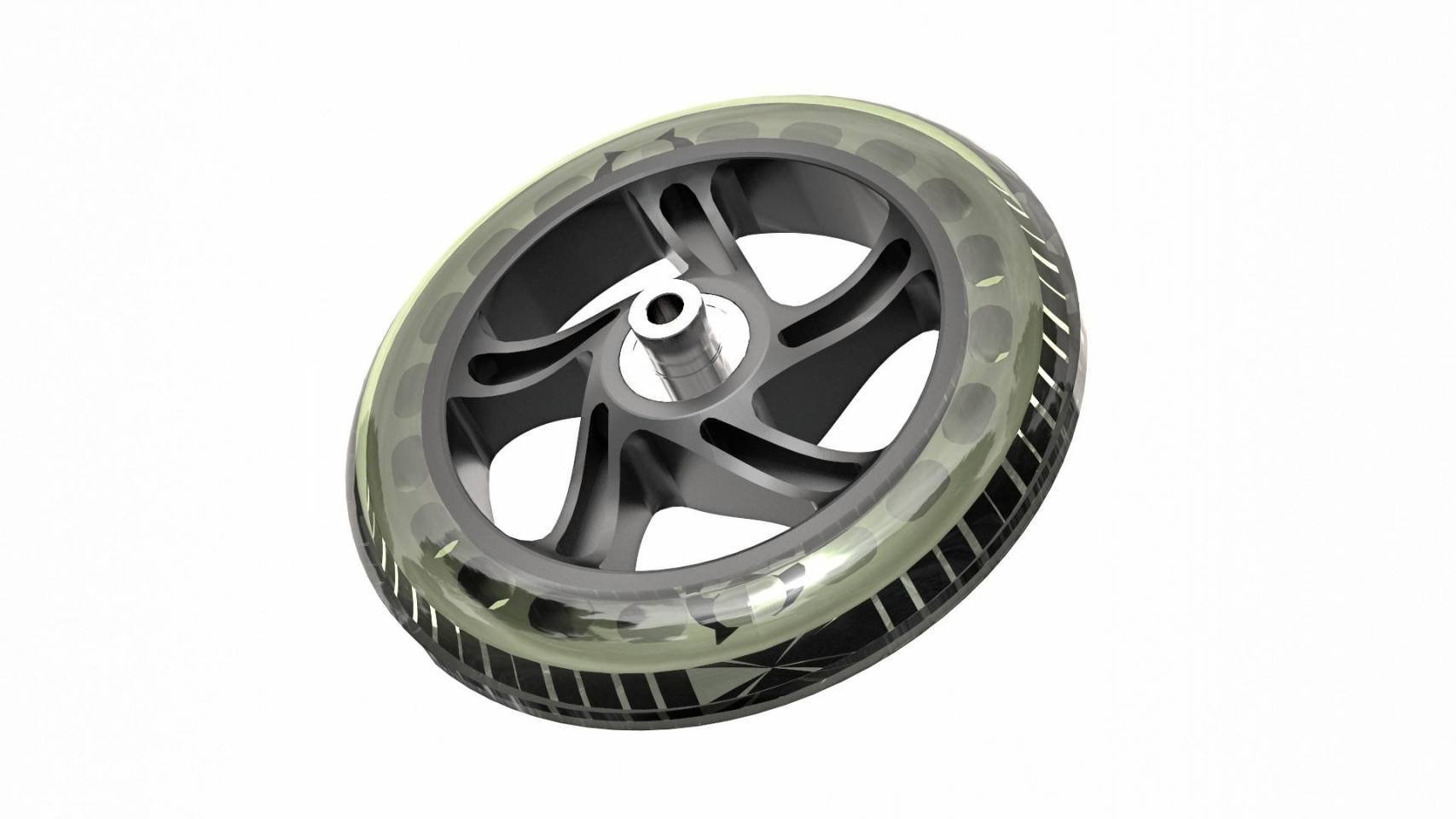 Wheel PU 145mm/6in - Roll and Pole