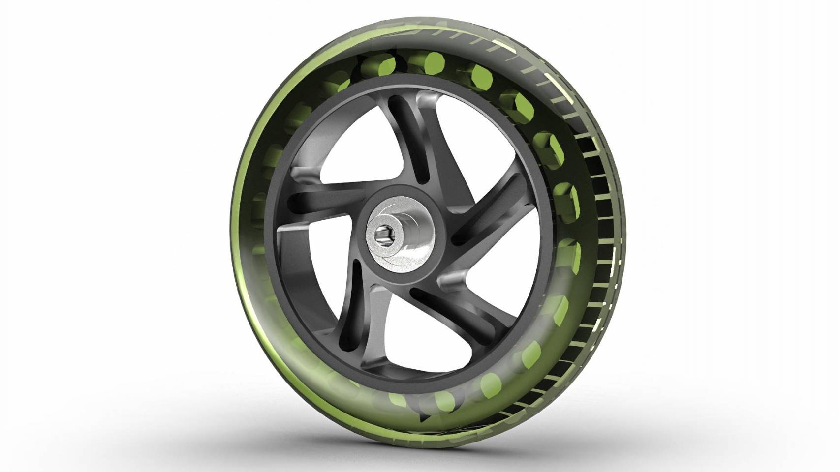 Wheel PU 145mm/6in - Roll and Pole