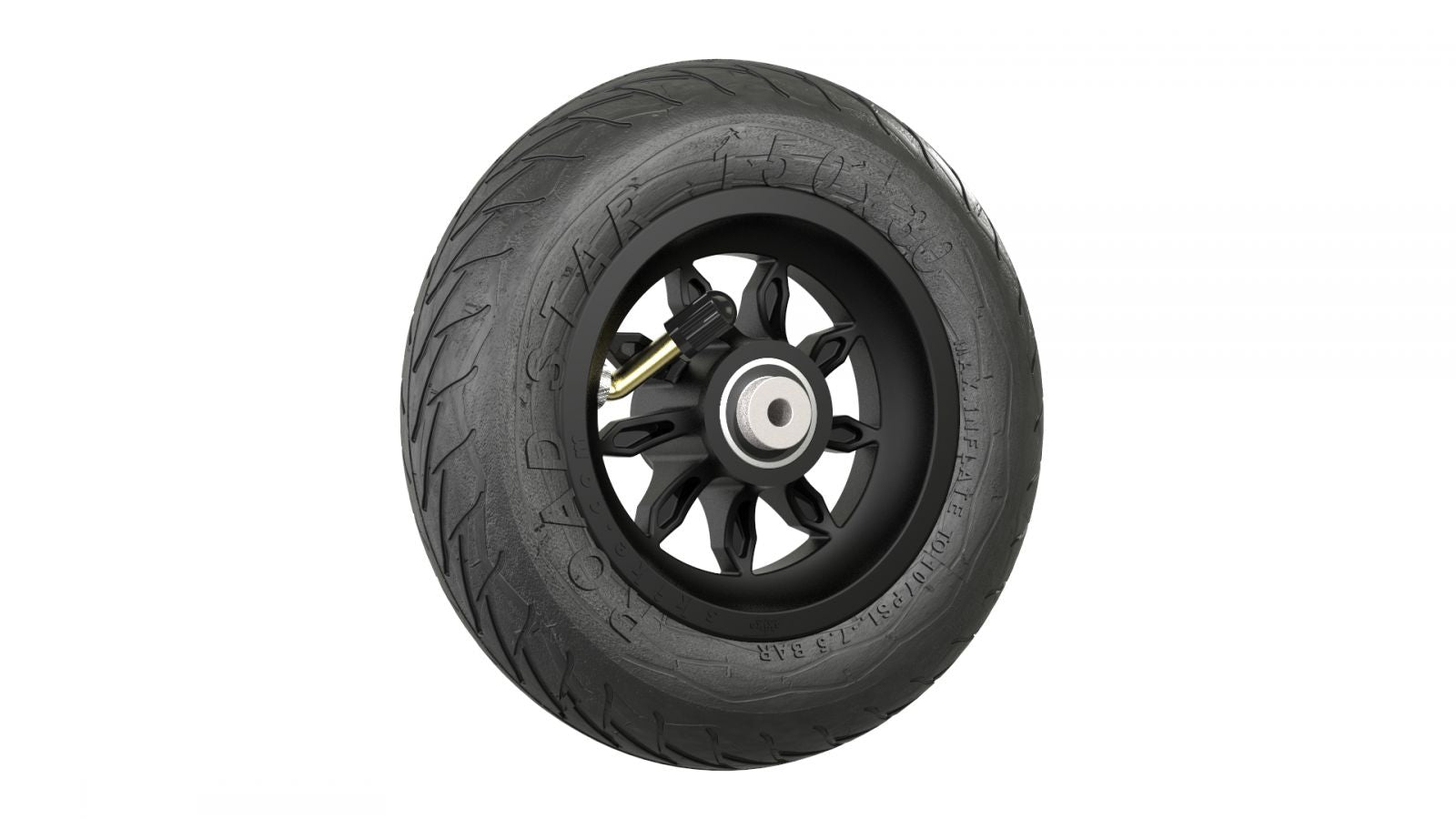 Wheel Black 150mm/6in RS-Tire