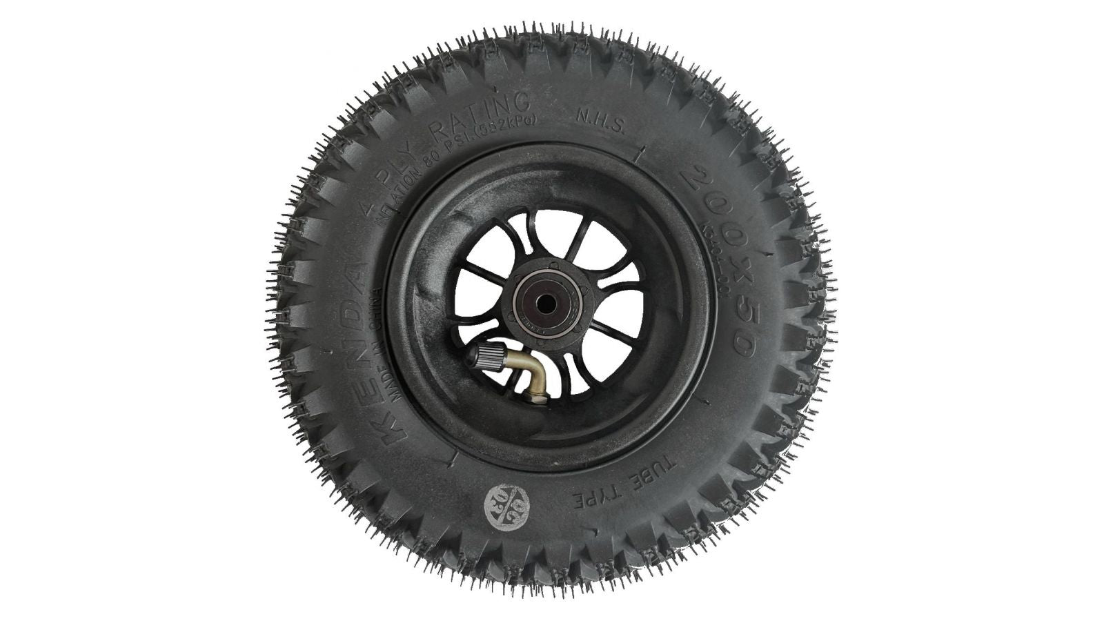 Wheel Black 200mm/8in Roadstar