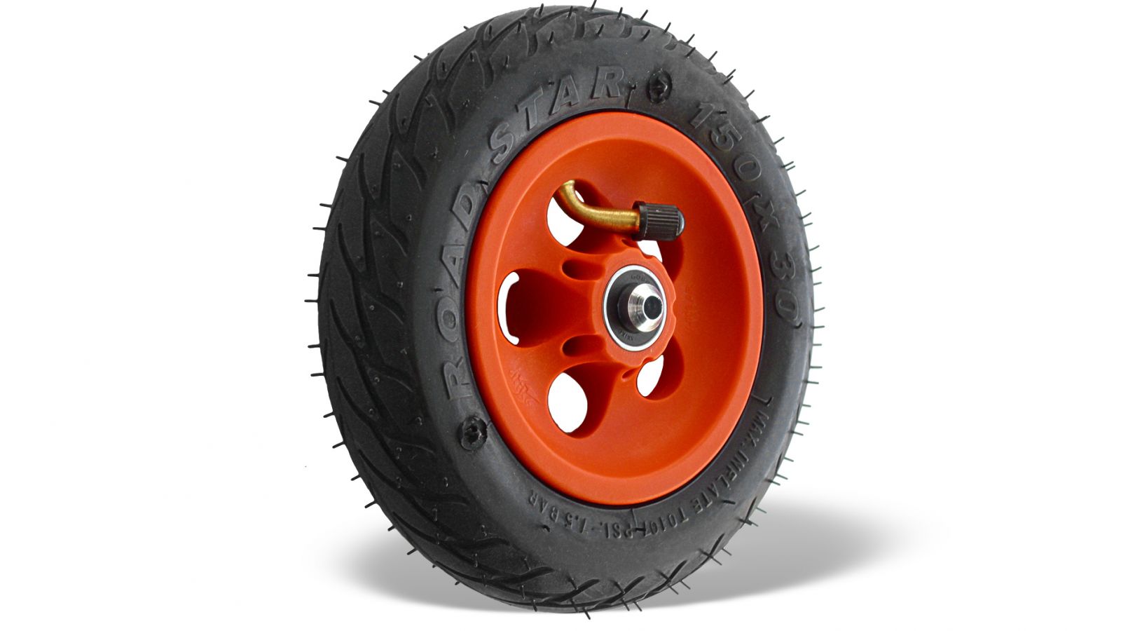 Wheel Orange 150mm/6 inch Orange with Classic Rim